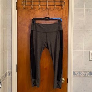 90 Degree by Reflex gray black mesh legging